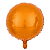 Balão Metalizado Redondo 9" 23cm - Laranja - Imagem 1