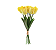 Flor Artificial Decorativa Ramalhete Tulipas Amarelo 33cm 1Un - Imagem 1