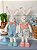 Enfeite Decorativo Casal Coelhos em Pé Páscoa - Imagem 3