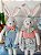 Enfeite Decorativo Casal Coelhos em Pé Páscoa - Imagem 2