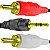 Cabo de Audio Auxiliar P2 x 2 Rca Adaptador Estéreo 1,8m - Imagem 3