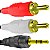 Cabo de Audio Auxiliar P2 x 2 Rca Adaptador Estéreo 1,8m - Imagem 2