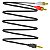Cabo de Audio Auxiliar P2 x 2 Rca Adaptador Estéreo 1,8m - Imagem 1