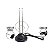 Antena Analógica para Televisão com Hastes Dupla Uhf Vhf - Imagem 6