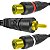 Cabo Extensor Y Rca Macho Para Rca Fêmea Kit 5 Un - Imagem 3