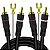 Cabo de Áudio Profissional Automotivo 2 Rca para 2 Rca - Imagem 1