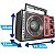 Rádio Retrô Recarregável Bivolt Portátil Am Fm Usb Sd - Imagem 6