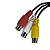 Cabo De Audio P3 X 3 Rca Femea  Emborrachado Tv Led Samsung - Imagem 1