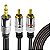 Cabo Profissional P2 Macho Estéreo para 2 Rca 1,8m - Imagem 1