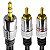 Cabo Profissional P2 Macho Estéreo para 2 Rca 1,8m - Imagem 3