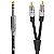 Cabo de Audio Profissional P10 Estéreo x 2 Plug Rca 1,8m - Imagem 2