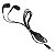 Fone de Ouvido com Fio Estéreo com Microfone Preto - Imagem 1