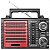 Rádio Recarregável Livstar Portátil AM FM USB SD CNN 2845RU - Imagem 4