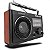Rádio Retro Recarregável Cnn-686 Am Fm 3w Rms 4 Ohms - Imagem 2
