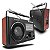 Rádio Retro Recarregável Cnn-686 Am Fm 3w Rms 4 Ohms - Imagem 3