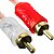 Cabo 2 Rca Macho para 2 Rca Macho Cristal 1m - Imagem 2