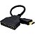 Cabo Adaptador Extensor Splitter 2 Hdmi 1x2 - Imagem 1