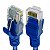 Cabo de Rede Rj45 Azul 30 Metros Montado - Imagem 3