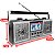 Rádio Retro 2 Alto Falante 3 Polegadas com 11 Bandas - Imagem 6