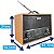Radio Retro Livstar Portátil Com 4 Bandas Am Fm Sw - Imagem 7