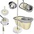 Mop Giratório Cesto de Inox Com Balde Centrifugador Limpeza 360° - Imagem 2