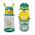 Garrafa D'Agua Infantil Desenho 600ml com Bico e Canudo - Imagem 8