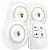 3 Luminária Lâmpada Spot Led Sem Fio E Controle Remoto Timer - Imagem 1