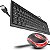 Kit Multiuso Pc Teclado Com Fio E Mouse Óptico Conexão Usb - Imagem 1