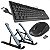 Conjunto Teclado E Mouse Com Fio E Base Notebook Articulável - Imagem 1