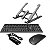 Kit Mouse E Teclado Com Base Dobrável De Notebook E Hub Usb - Imagem 3
