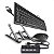 Kit Mouse E Teclado Com Hub Usb E Base Articulável Notebook - Imagem 1