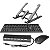 Kit Teclado E Mouse Com Hub Usb E Suporte Para Notebook - Imagem 3