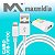 Carregador Com Cabo USB Tipo - C 2.4A Rápido Cor Branco - Imagem 9