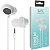 Fone de Ouvido Com Fio Microfone Tipo P3 Extra Bass Cabo 1M - Imagem 4