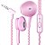Fone de Ouvido Tipo P3 Extra Bass Com Microfone 1 metros - Imagem 2