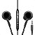 Fone de Ouvido Intra-Auricular Com Microfone P3 Stereo Preto - Imagem 2