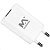 Carregador Tomada USB 2.4A Rápido Portátil Branco - Imagem 1