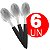Jogo de Colher de Mesa Sopa Aço Inox 6 Peças - Caerus - Imagem 1