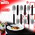 Conjunto 6 Colheres de Chá Aço Inox com Cabo em PVC Preto - Leve e Funcional para a Cozinha - Imagem 8