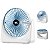 Ventilador de Mesa Portatil Recarregavel USB Silencioso 3 Velocidades Sem Fio - Imagem 2