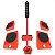 Kit suporte rodinhas movedor para moveis pesados 150kg - Imagem 1