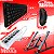 Teclado E Mouse Sem Fio Ergonômico Hub Extensor Usb 7 Portas E Suporte Articulado Kit - Imagem 5