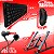 Teclado E Mouse Wireless Profissional Fone Com Fio Microfone E Suporte Dobrável Kit Computador - Imagem 5