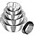 Kit Com 5 Tigelas Bowls Em Aço Inox e Amassador de Alho Aço - Imagem 2