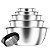 Kit Com 5 Tigelas Bowls Em Aço Inox e Amassador de Alho Aço - Imagem 6
