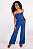 CROPPED MARIA CLARA FIT CREPE AZUL - Imagem 2