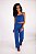 CROPPED MARIA CLARA FIT CREPE AZUL - Imagem 3