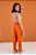Calça 100% Linho Giselle Orange - Imagem 5
