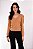 BLUSA MANGA LONGA LUIZA RIB CARAMELO - Imagem 1