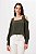 BLUSA CREPE ANINHA VERDE MILITAR - Imagem 1